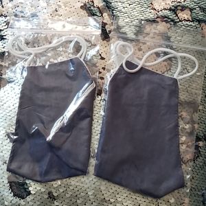 Blue jean print face mask